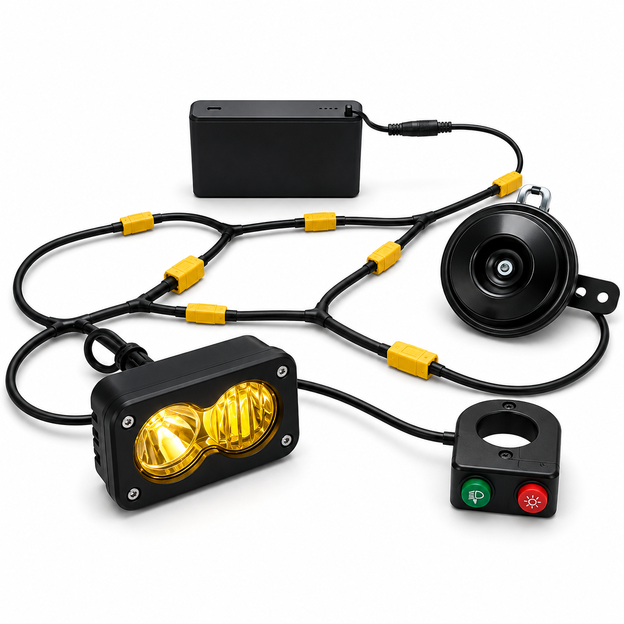Battery Powered Horn & Baja Light Kit